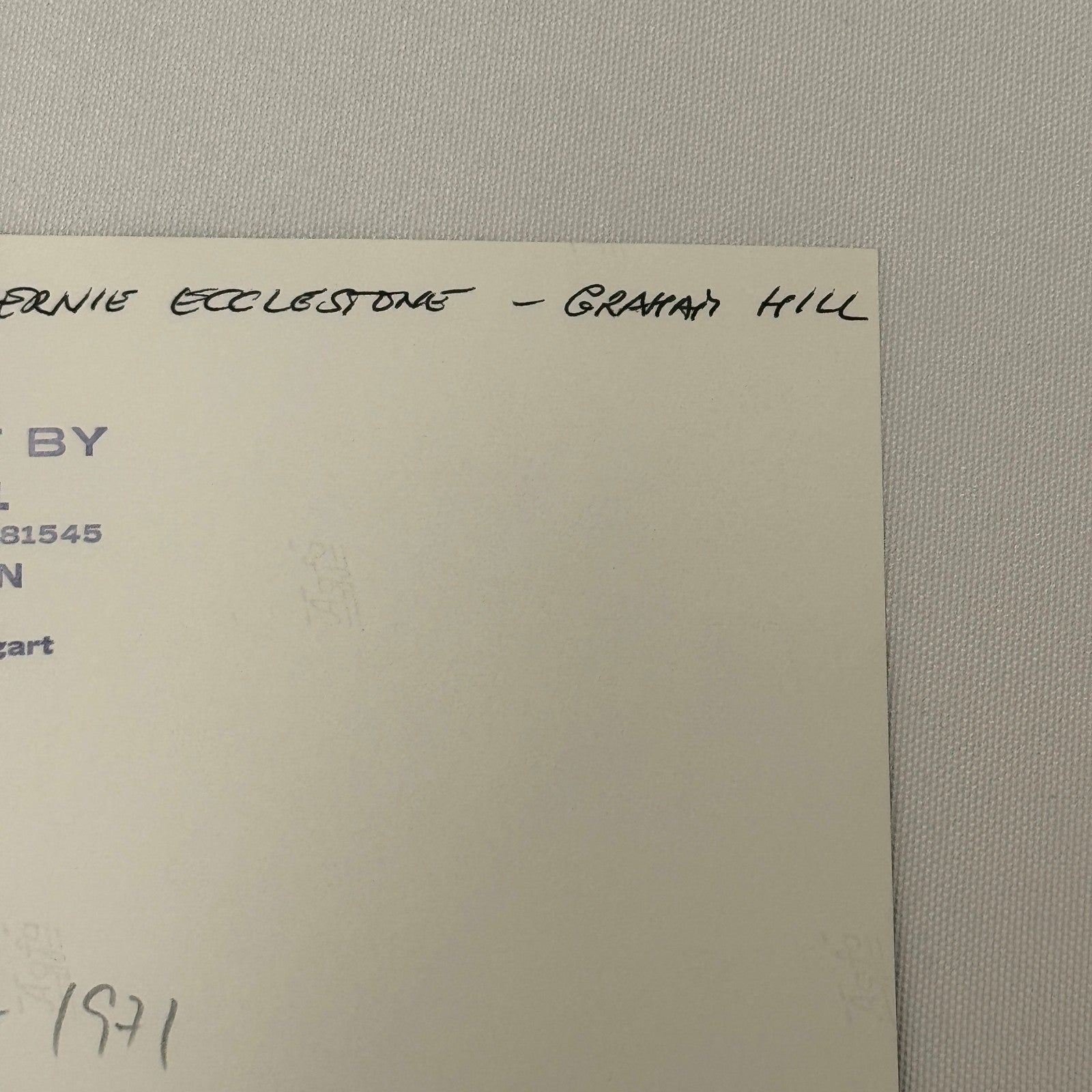 Vintage Racing Photo 1970 Monaco Grand Prix Graham Hill Bernie Ecclestone Rindt