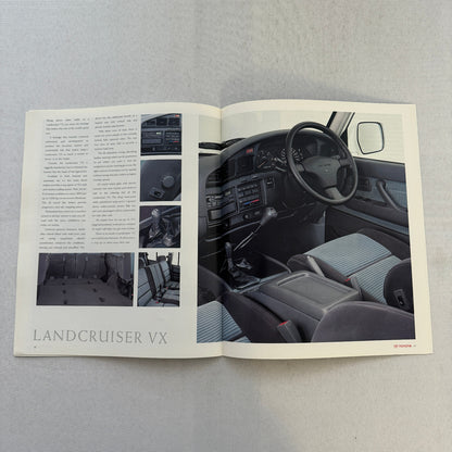 1990 Toyota Corolla 4WD Estate Previa Van Landcruiser Sales Brochure Catalog UK