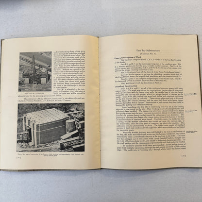 San Francisco Oakland Bay Bridge Annual State Report Book Lot 6x 1934 - 1939