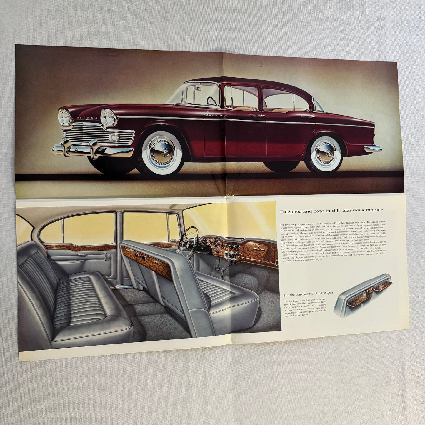 Humber Super Snipe Car Sales Brochure Catalog Advertising
