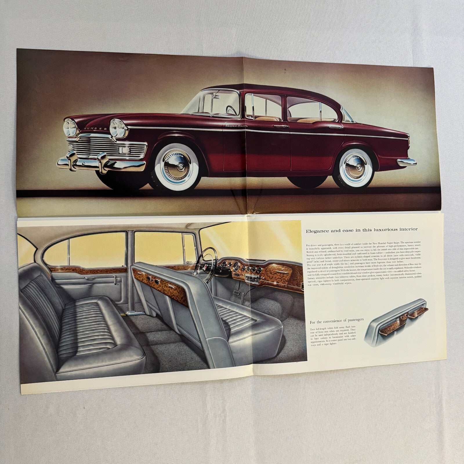 Humber Super Snipe Car Sales Brochure Catalog Advertising