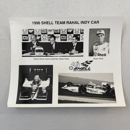 1996 PPG Indy Car Racing Shell Team Bobby Rahal Bryan Herta Press Kit Brochure
