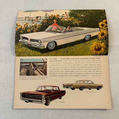 1963 Pontiac Sales Brochure Catalog Bonneville Star Chief Catalina Grand Prix