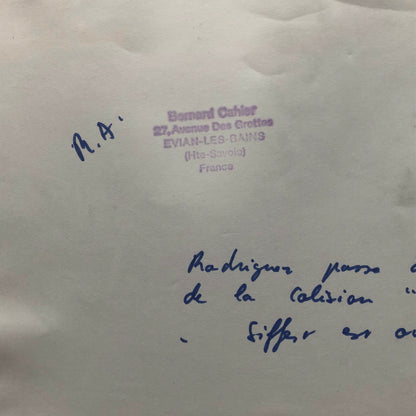 Vintage Grand Prix Racing Photo Photograph - Jo Siffert - Bernard Cahier 