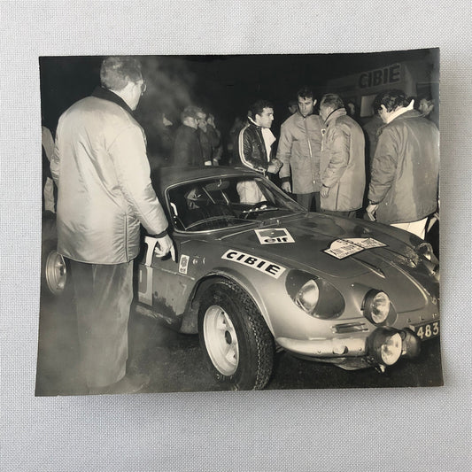 Vintage Renault Alpine Rally Racing Photo Photograph Jean Claude Andruet 1968