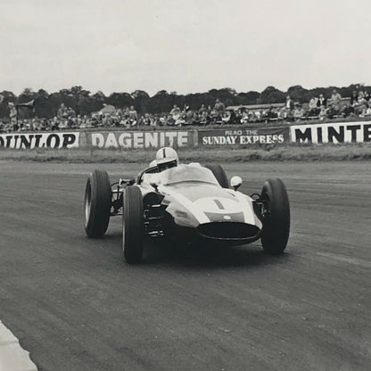 Vintage Grand Prix Racing Car Photo Photograph Jack Brabham Graham Hill CAHIER 
