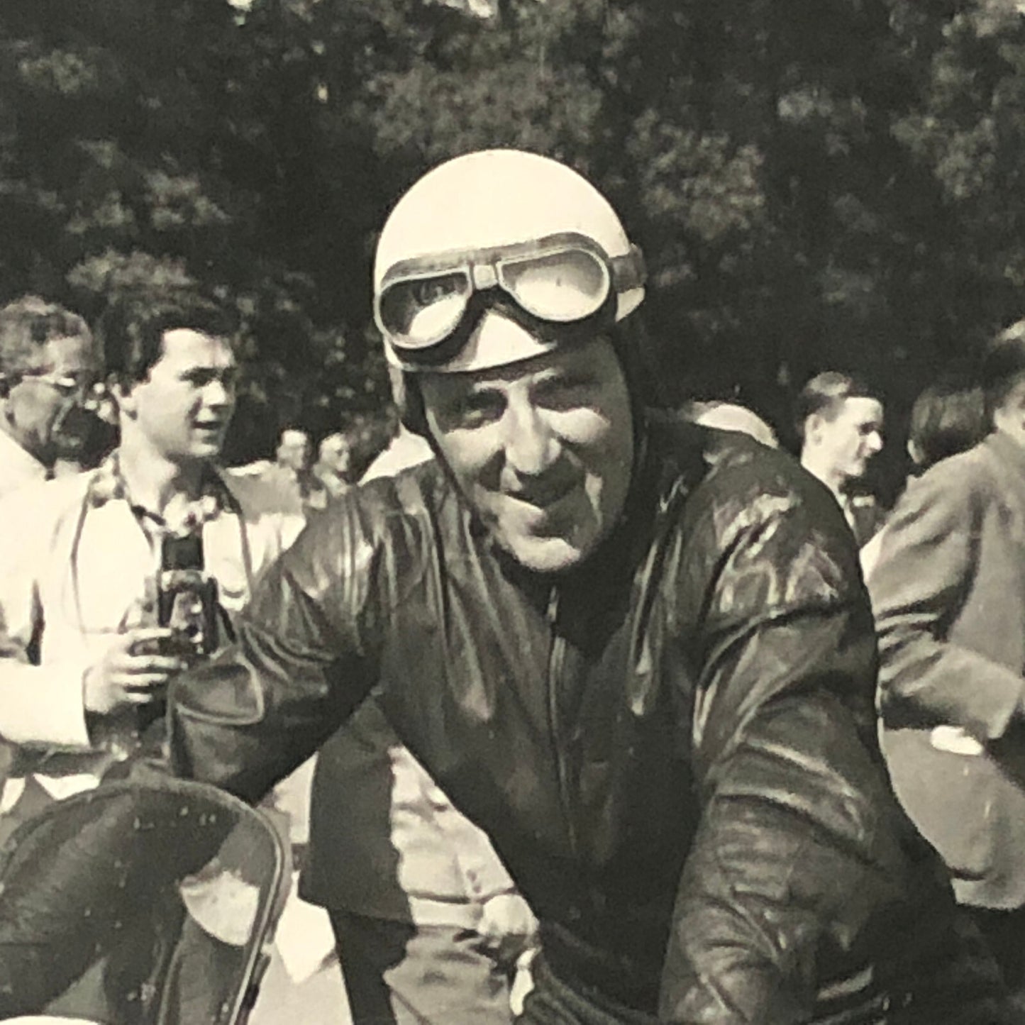 Vintage Motorcycle Racing Photo photograph Race Bike Rider