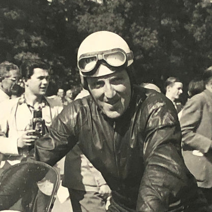 Vintage Motorcycle Racing Photo photograph Race Bike Rider