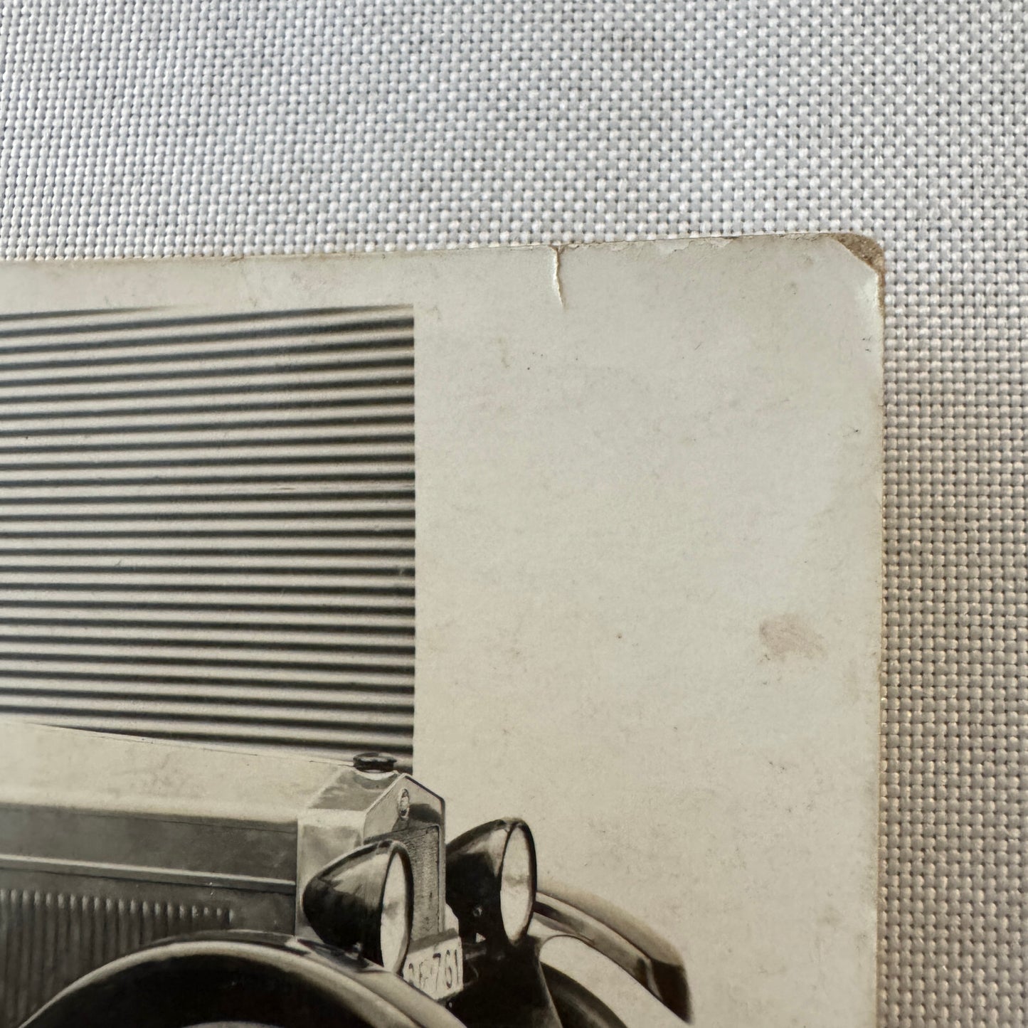 Vintage Italian Real Photo Postcard Post Card RPPC Man in Automobile Car Posted