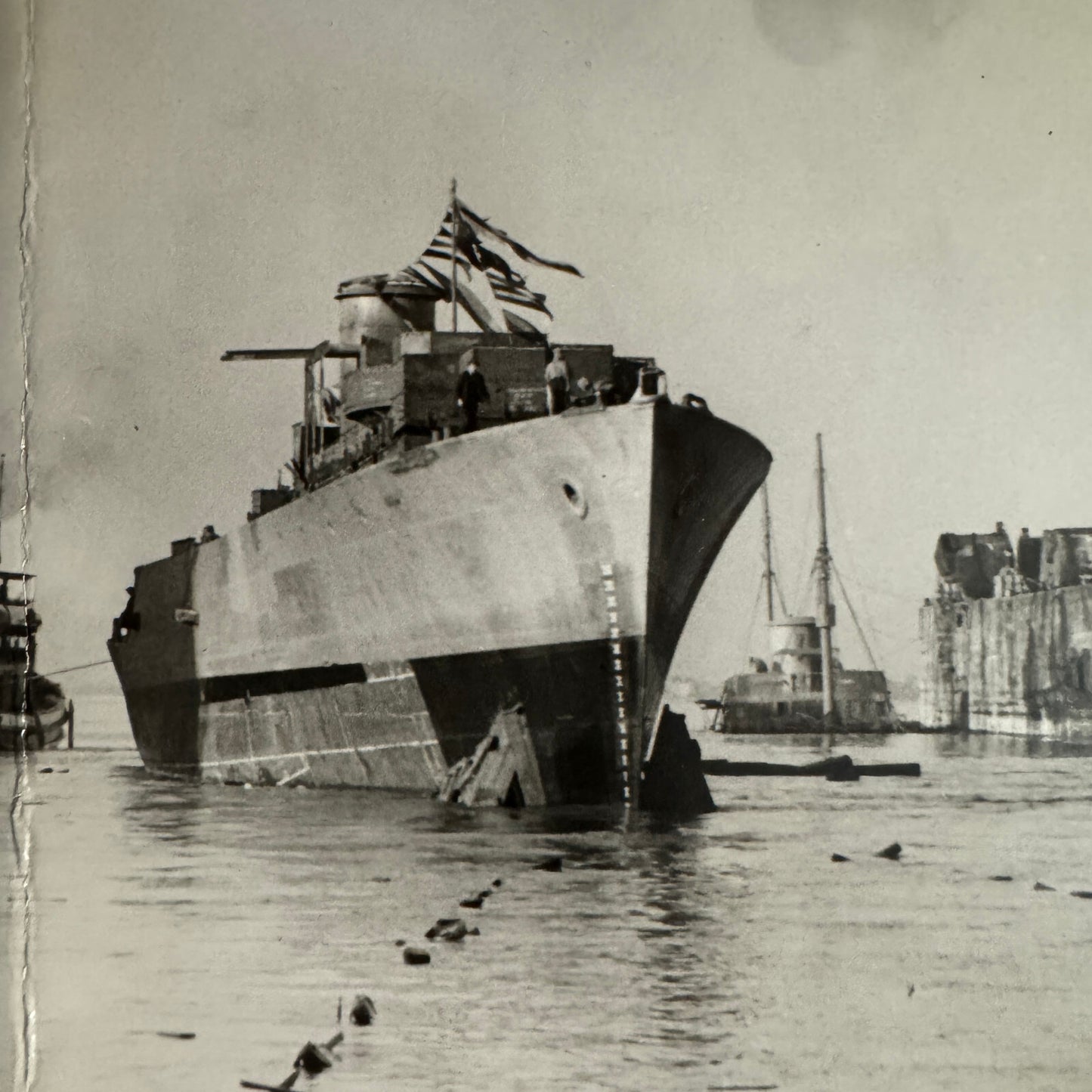 Royal Canadian Navy HMCS Stettler Military Ship Photo Photograph Lot 1943 2x