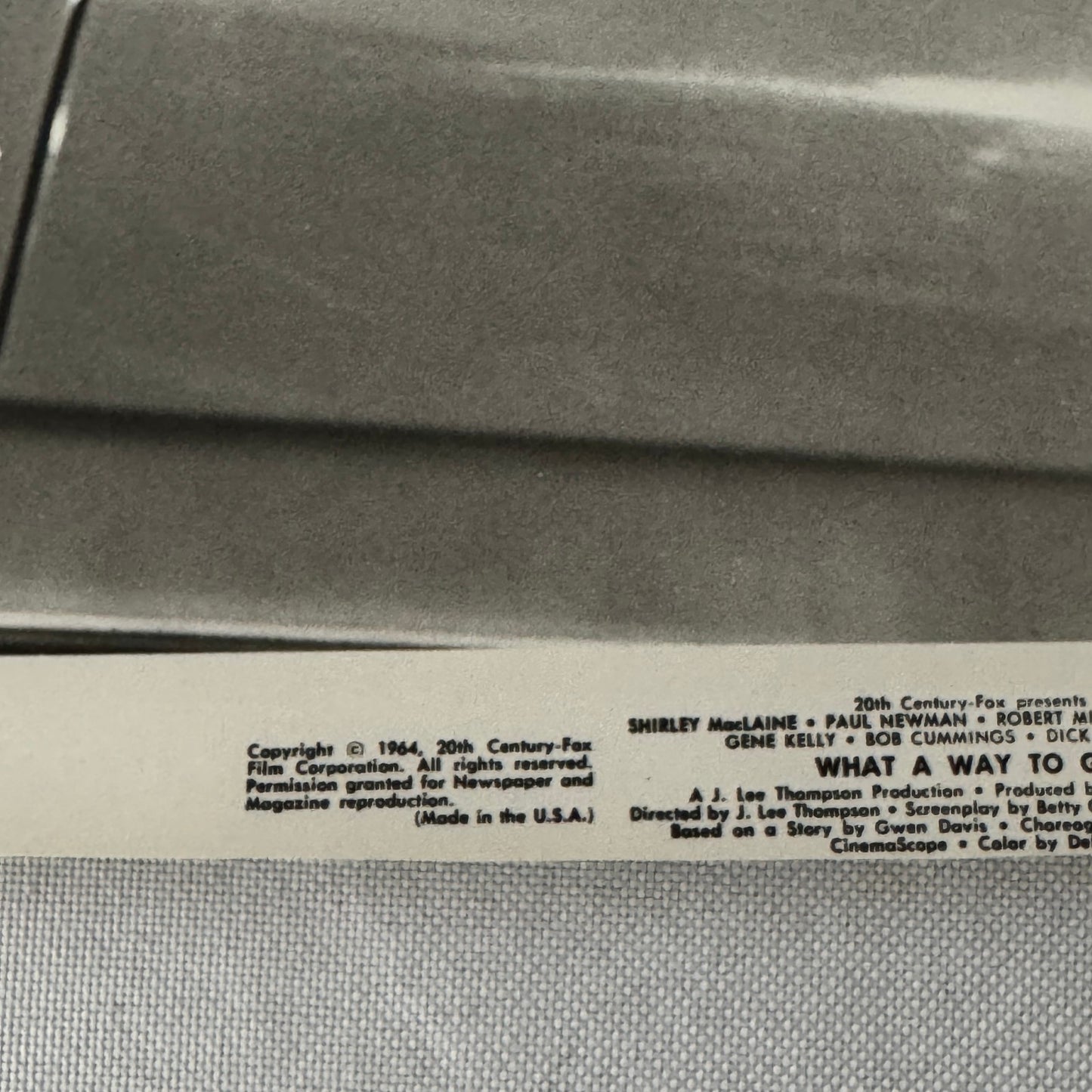 Vintage Movie Still Press Photo Photograph What a Way to Go Robert Mitchum 1964