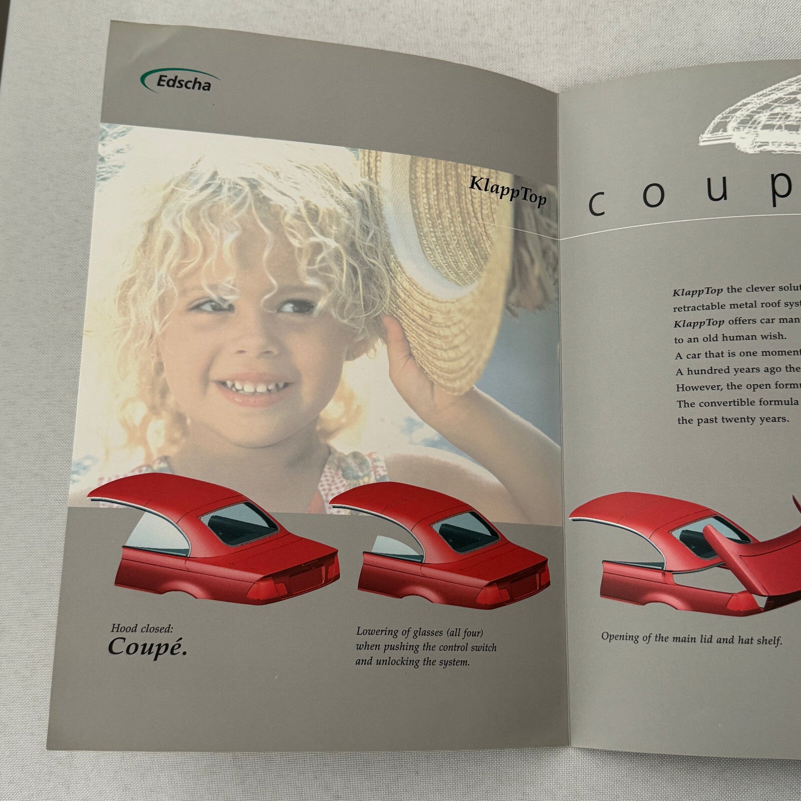 Bertone Klapp Top Folding Convertible Top Sales Brochure BMW 3 Series