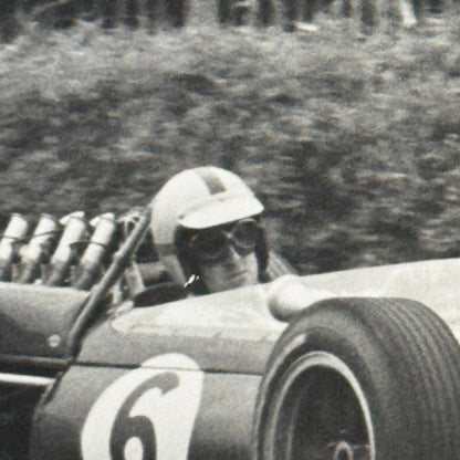 Vintage Racing Photo Photograph Denny Hulme Brands Hatch Grand Prix 1966 Brabham