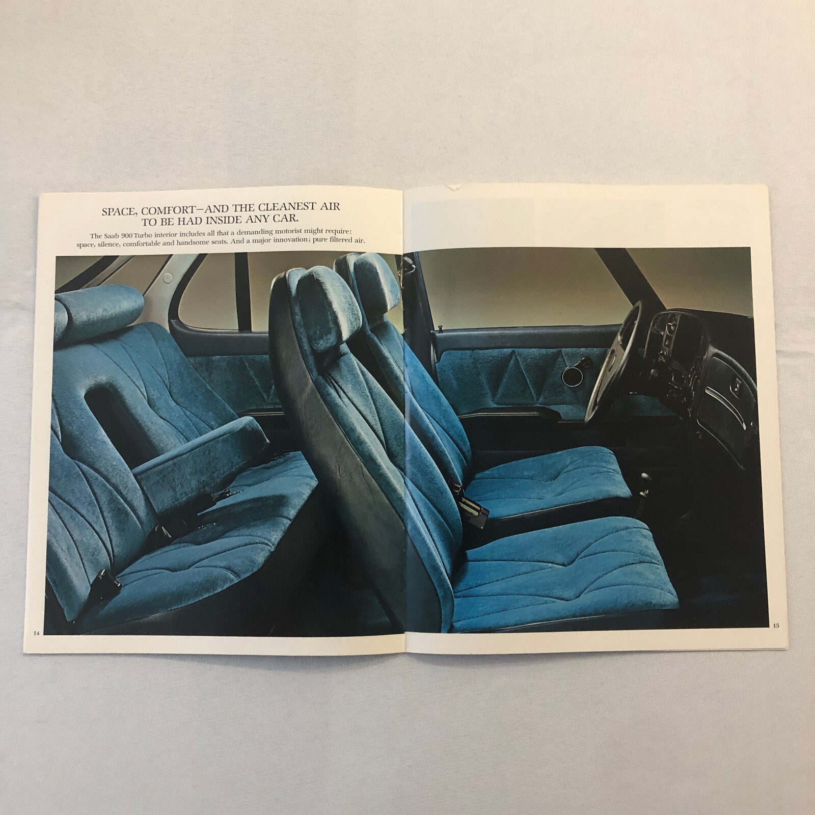 Saab 900 Turbo Sales Brochure Catalog Advertising Vintage Car Automobile