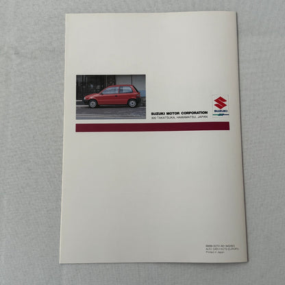 Suzuki Alto Car Press Kit Brochure Catalog Photos European