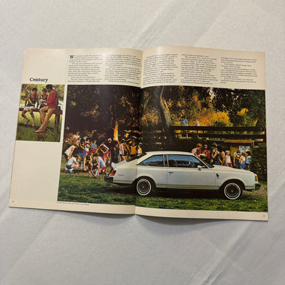 1980 Buick Regal and Century Car Sales Brochure Catalog Advertising