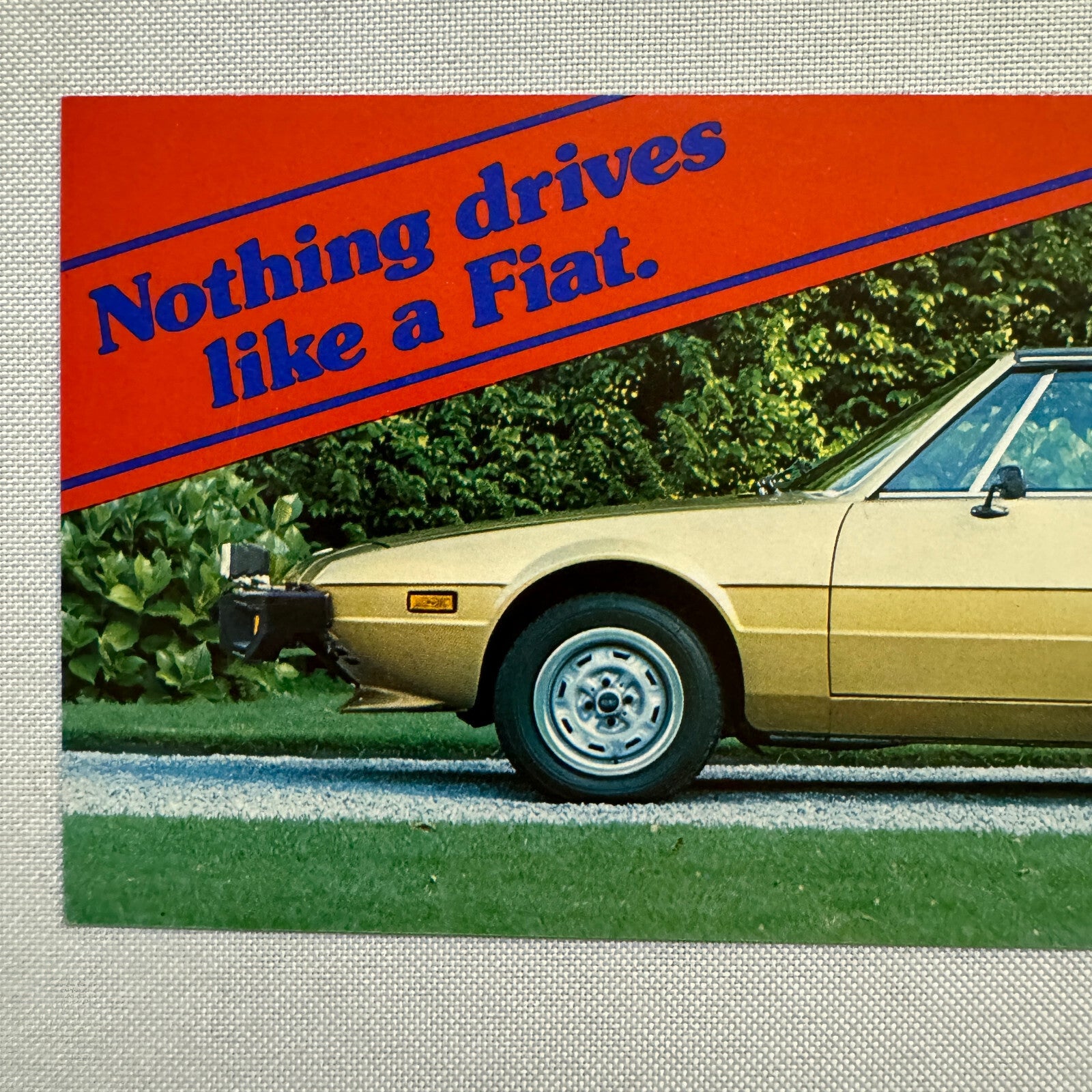 Fiat X1/9 Car Advertising Postcard Post Card Vintage
