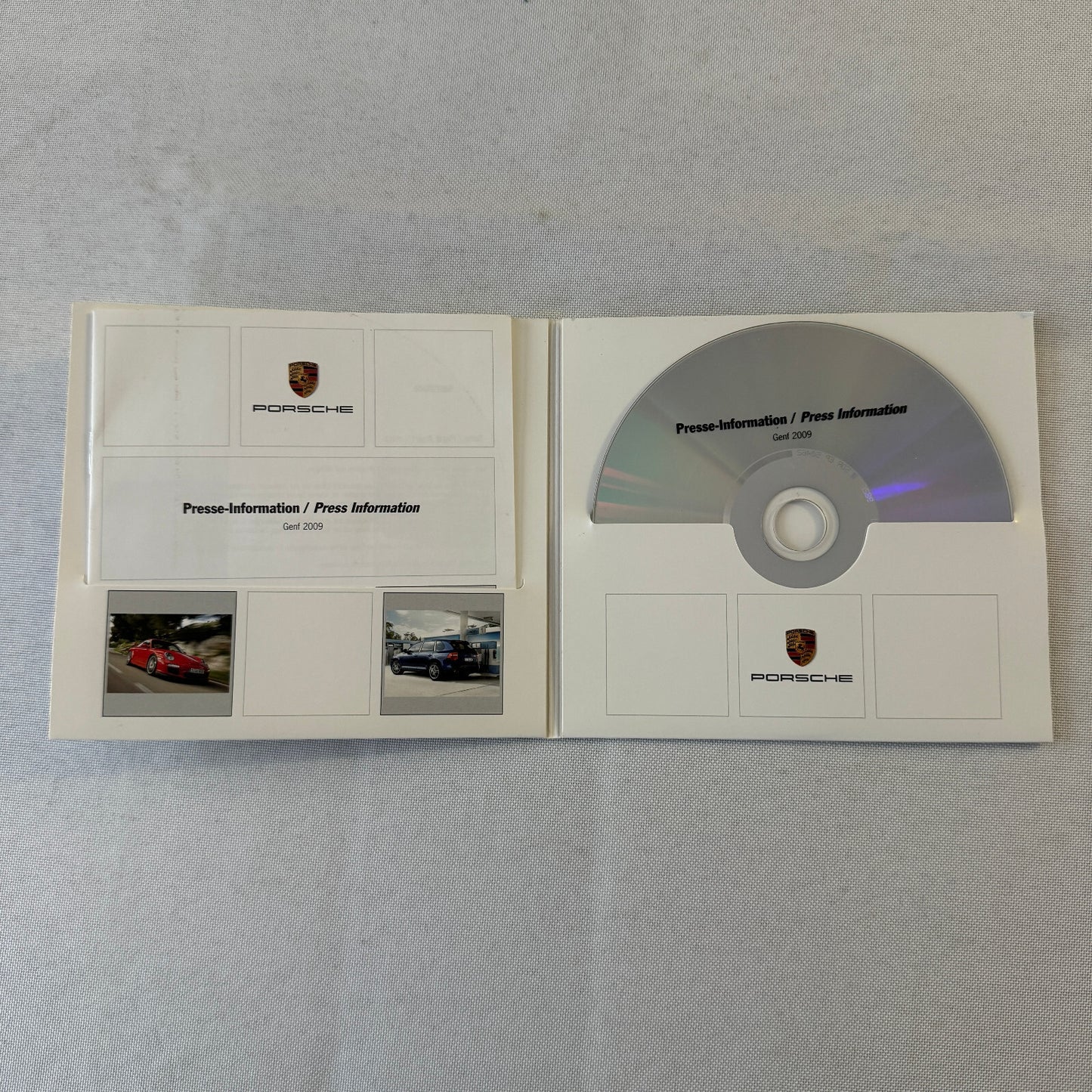 2009 Porsche Press Kit Photo CD Porsche 911 GT3 Cayenne Cayman Boxster S Carrera
