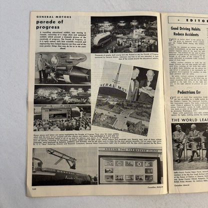 1955 Canadian Motorist Magazine General Motors Parade of Progress Futureliner +