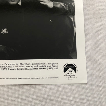 Marx Brothers Paramount Video Press Photo Photograph Print Groucho Harpo Chico +
