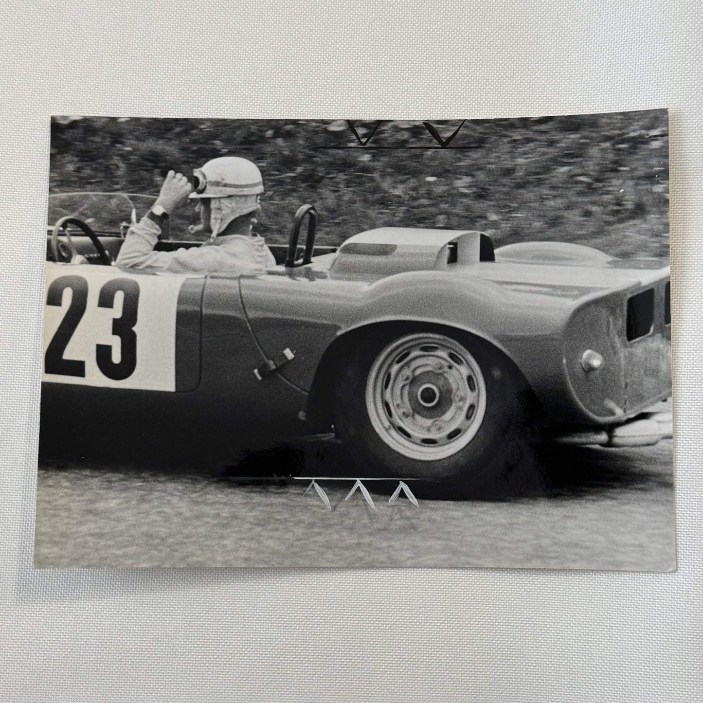 Vintage Racing Car Driver Photo Photograph Print Ulf Von Malberg