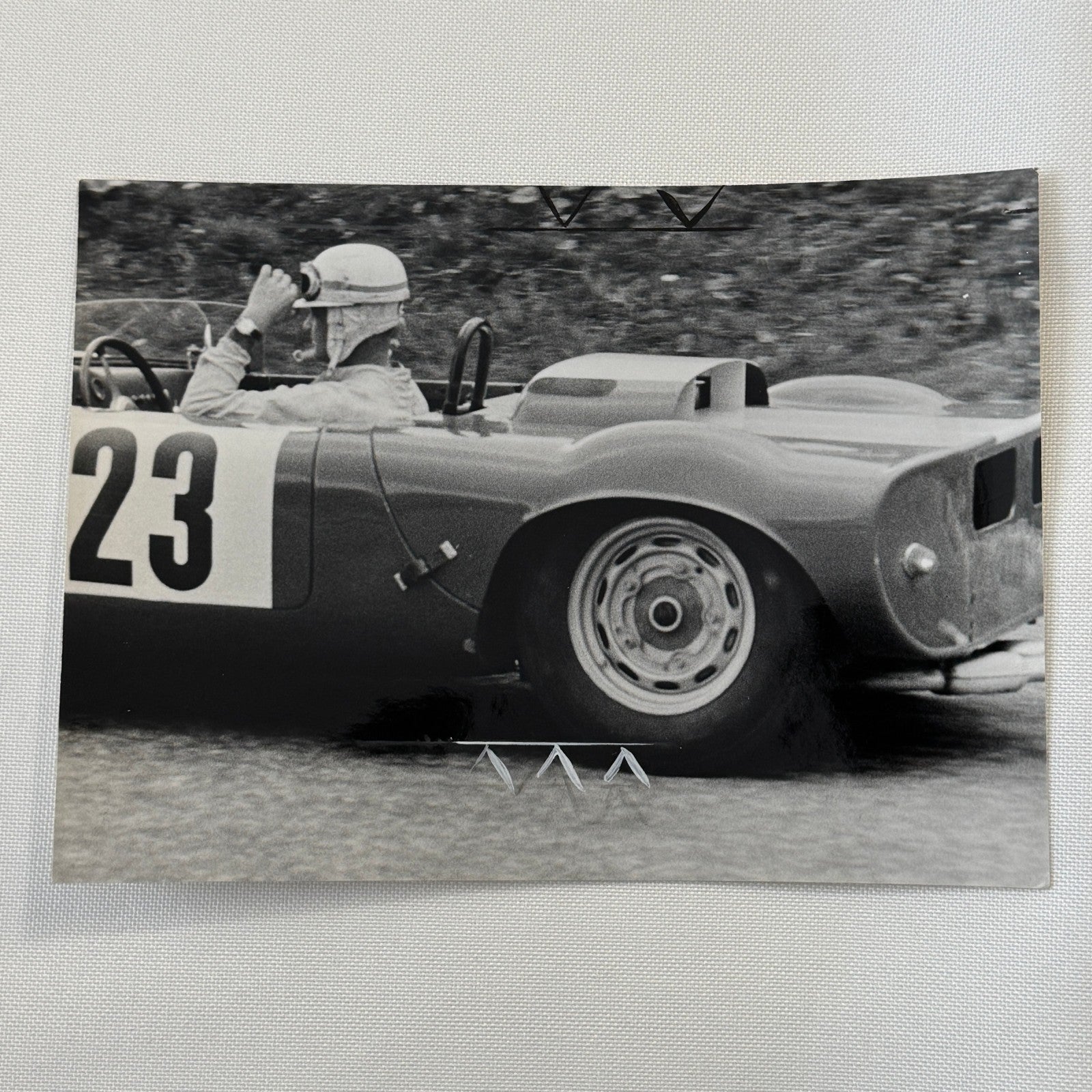 Vintage Racing Car Driver Photo Photograph Print Ulf Von Malberg