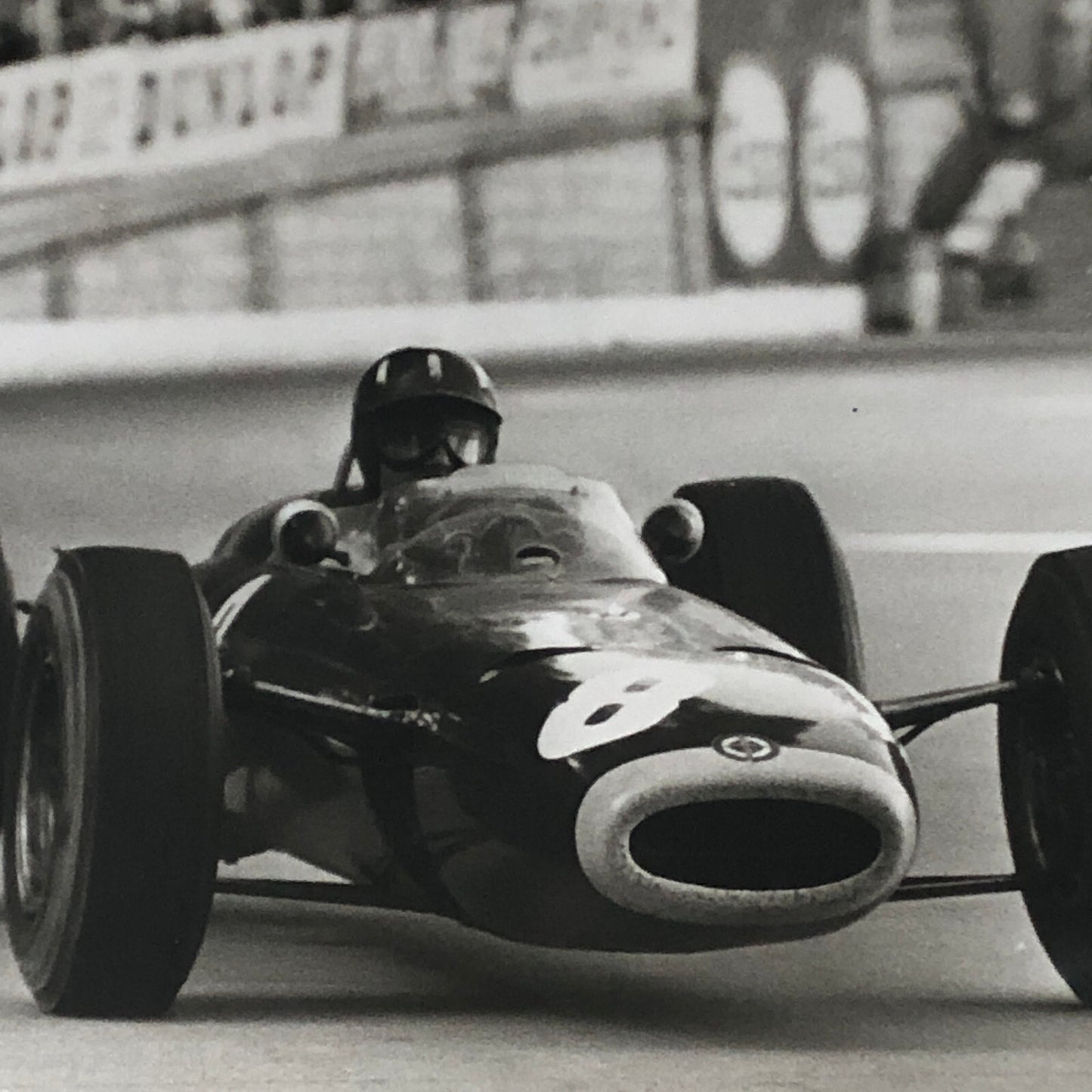 Vintage Racing Press Photo Photograph Graham Hill BRM Car 1964 Monaco Grand Prix