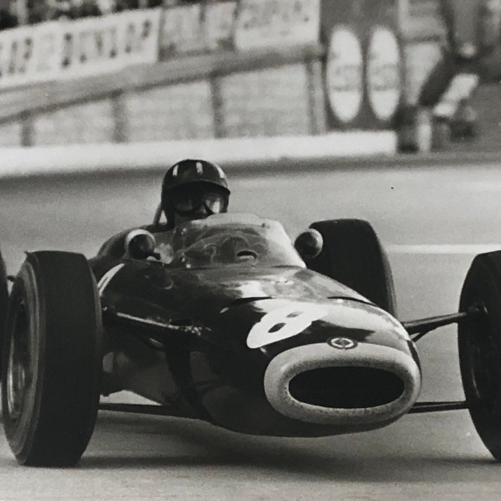 Vintage Racing Press Photo Photograph Graham Hill BRM Car 1964 Monaco Grand Prix