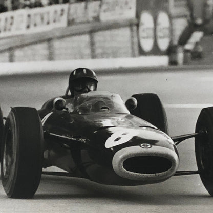 Vintage Racing Press Photo Photograph Graham Hill BRM Car 1964 Monaco Grand Prix