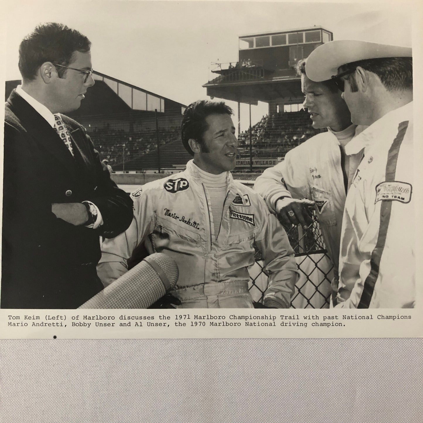 Vintage Indy Indianapolis Racing Photo Photograph 1971 Al Unser Mario Andretti +