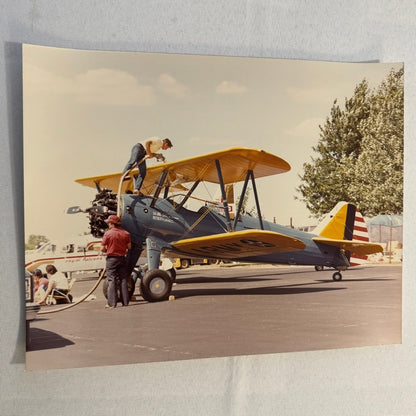 Vintage US Army Aircraft Airshow Photo Large Aviation Photograph Military