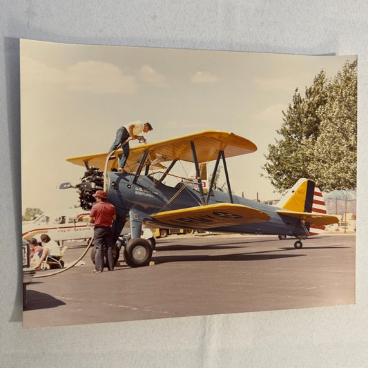 Vintage US Army Aircraft Airshow Photo Large Aviation Photograph Military
