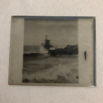Antique Glass Plate Lantern Slide USS Memphis Navy Ship Boat 1916 Tennessee
