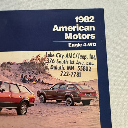 1982 AMC American Motors Eagle 4WD Sales Brochure Catalog Advertising