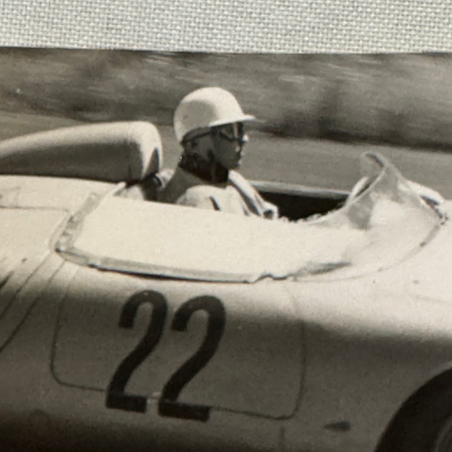 Vintage Porsche Racing Car Driver Photo Photograph