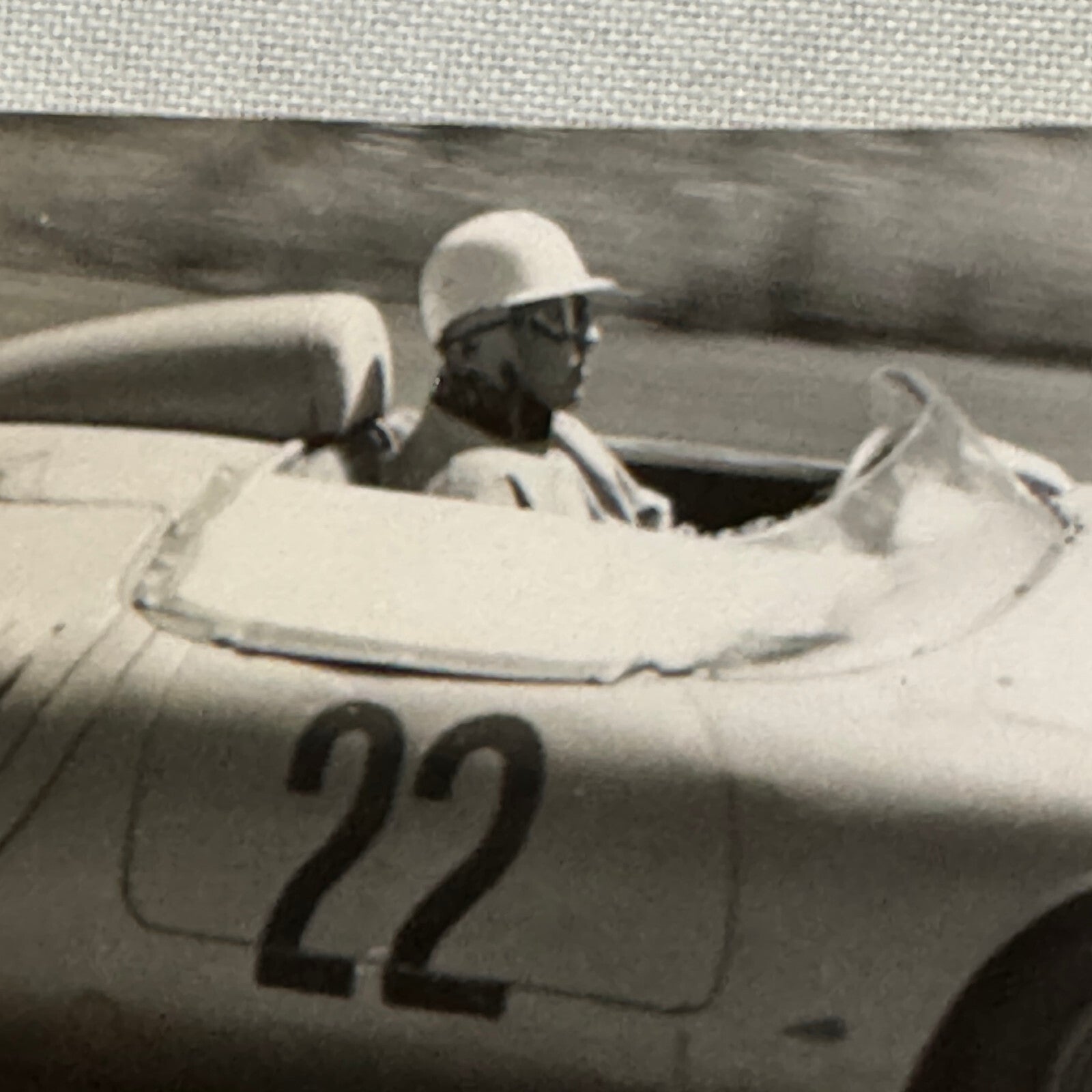 Vintage Porsche Racing Car Driver Photo Photograph