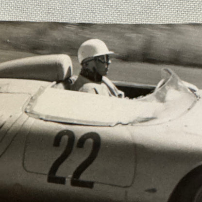 Vintage Porsche Racing Car Driver Photo Photograph