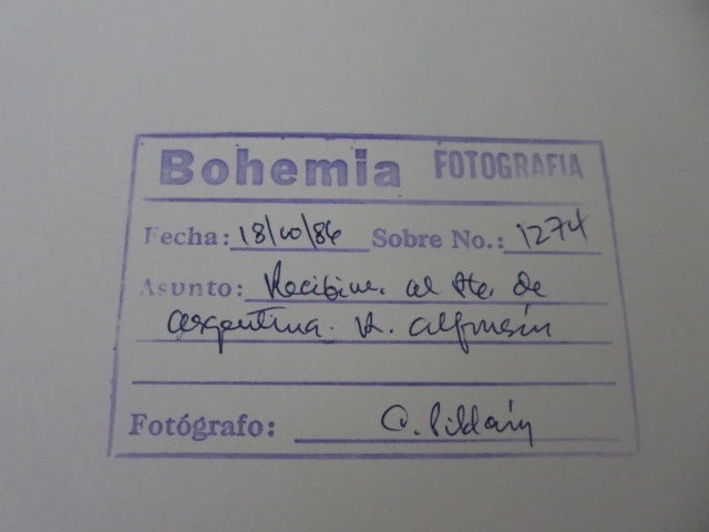 1986 Photograph of Fidel Castro in Car with Raul Alfonsin Cuba Argentina Photo