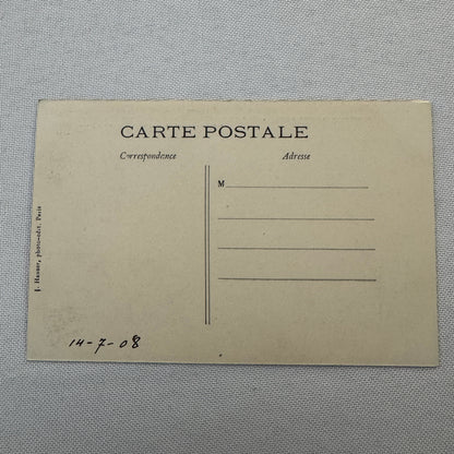 Vintage Zeppelin Airship Dirigible Postcard Post Card French Republique Republic