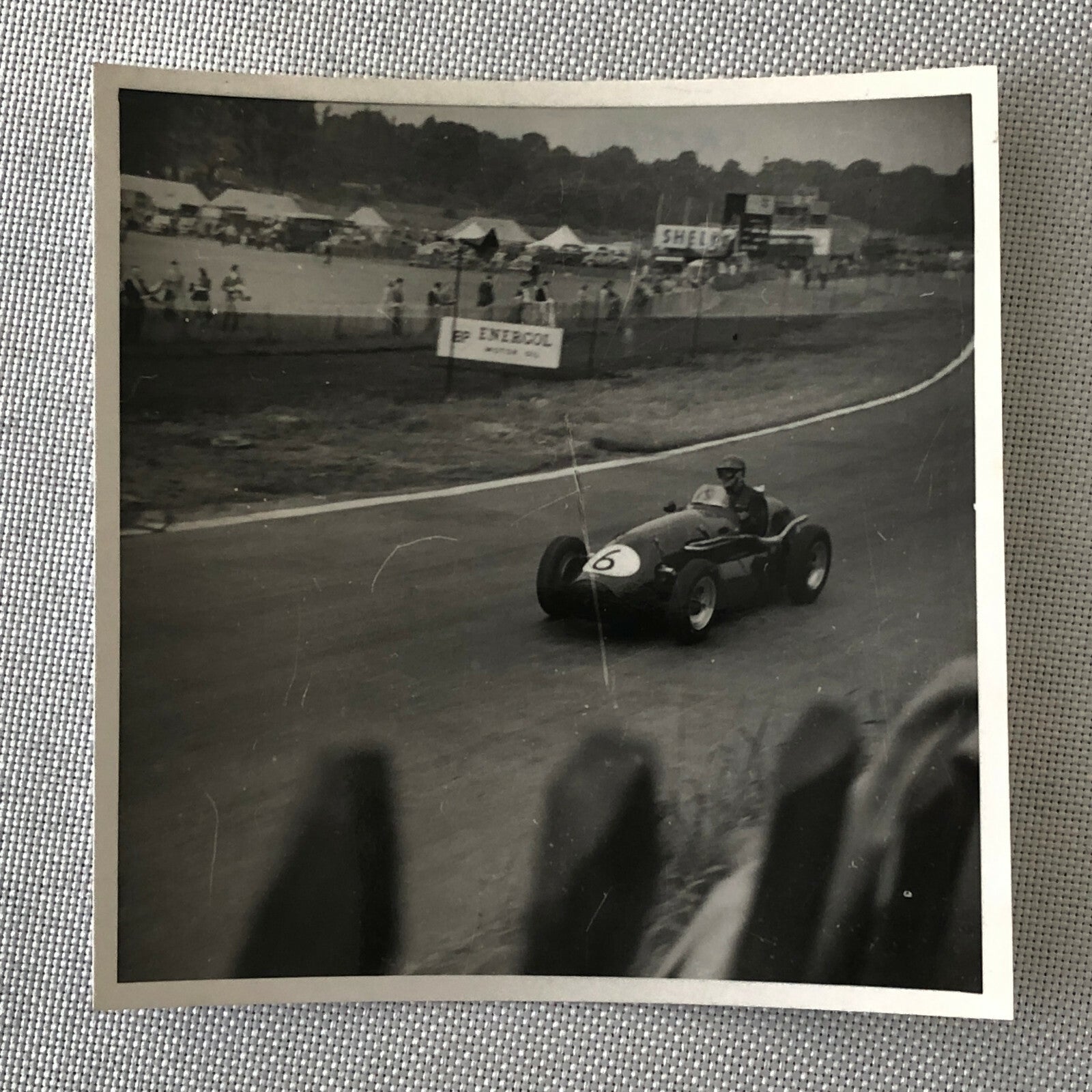 Vintage Racing Car Photo Photograph Print - 1954 Crystal Palace Connaught Car 