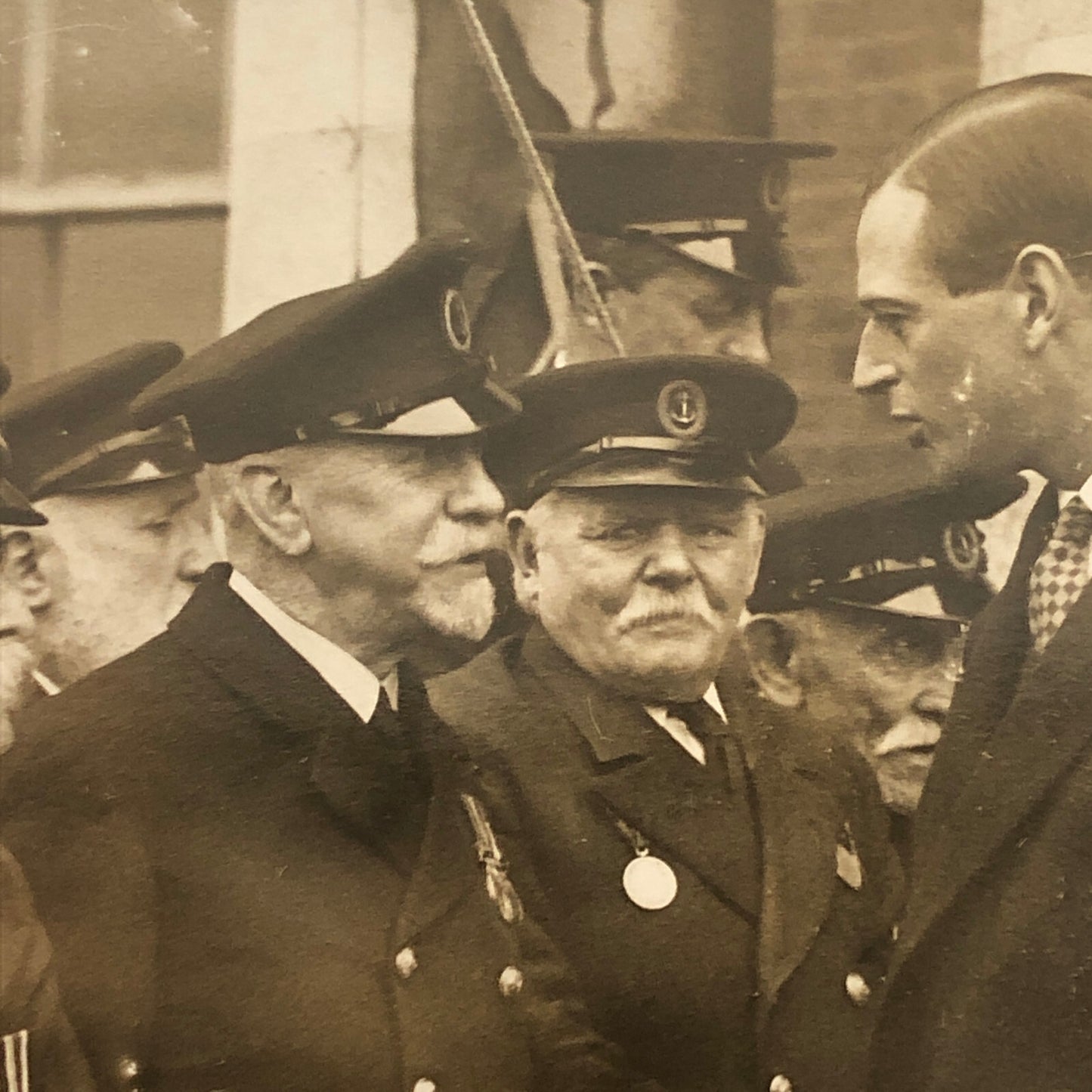 Vintage Press Photo Photograph Prince George Visit Seamans Institution 1933 UK