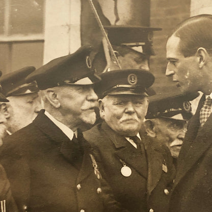 Vintage Press Photo Photograph Prince George Visit Seamans Institution 1933 UK