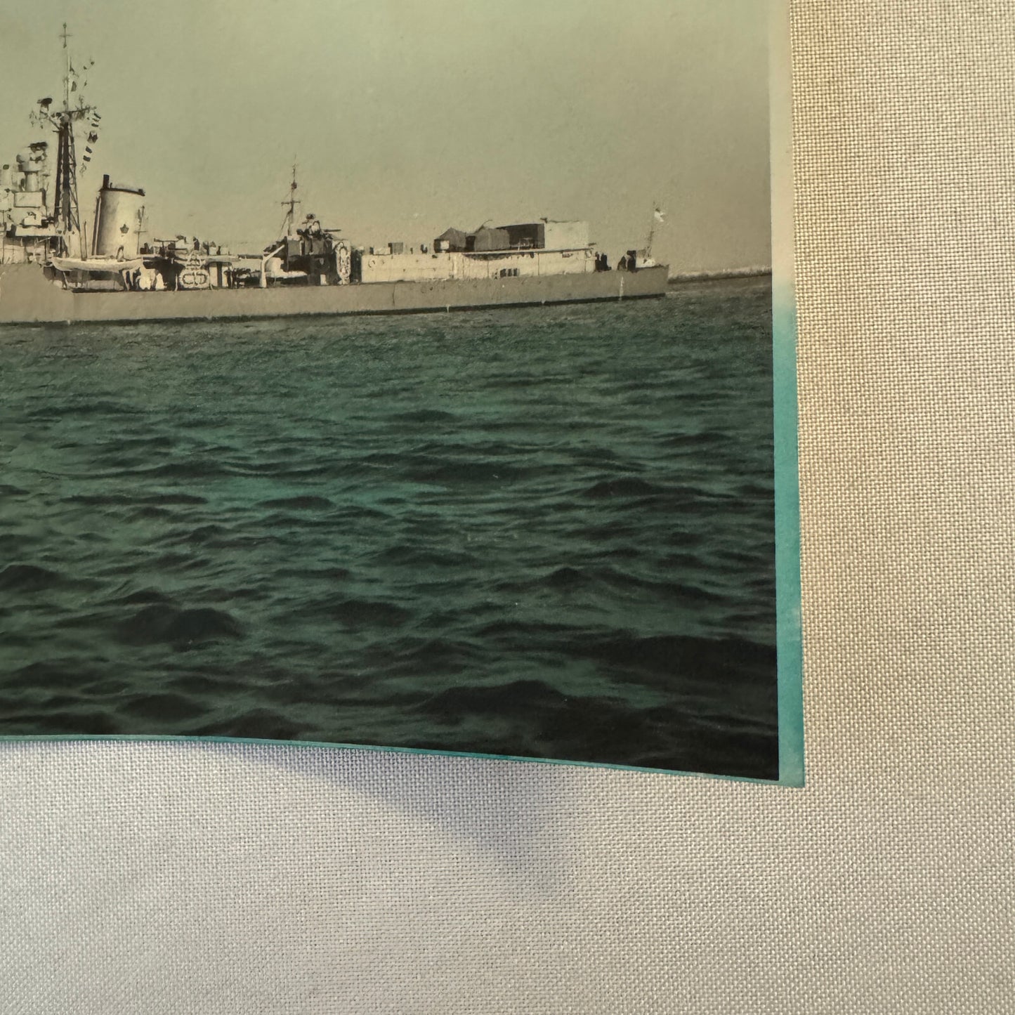 Vintage Canadian Navy Military Ship Boat Photo Photograph Print HMCS Sioux