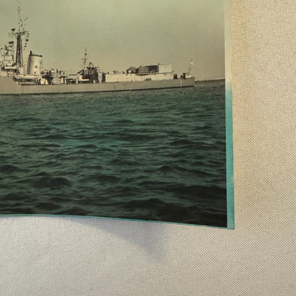 Vintage Canadian Navy Military Ship Boat Photo Photograph Print HMCS Sioux