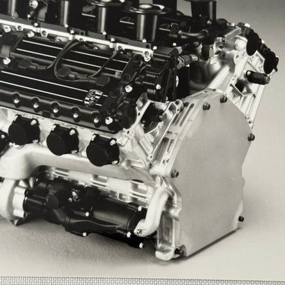 Porsche Car Engine Photo Photograph Print Unidentified