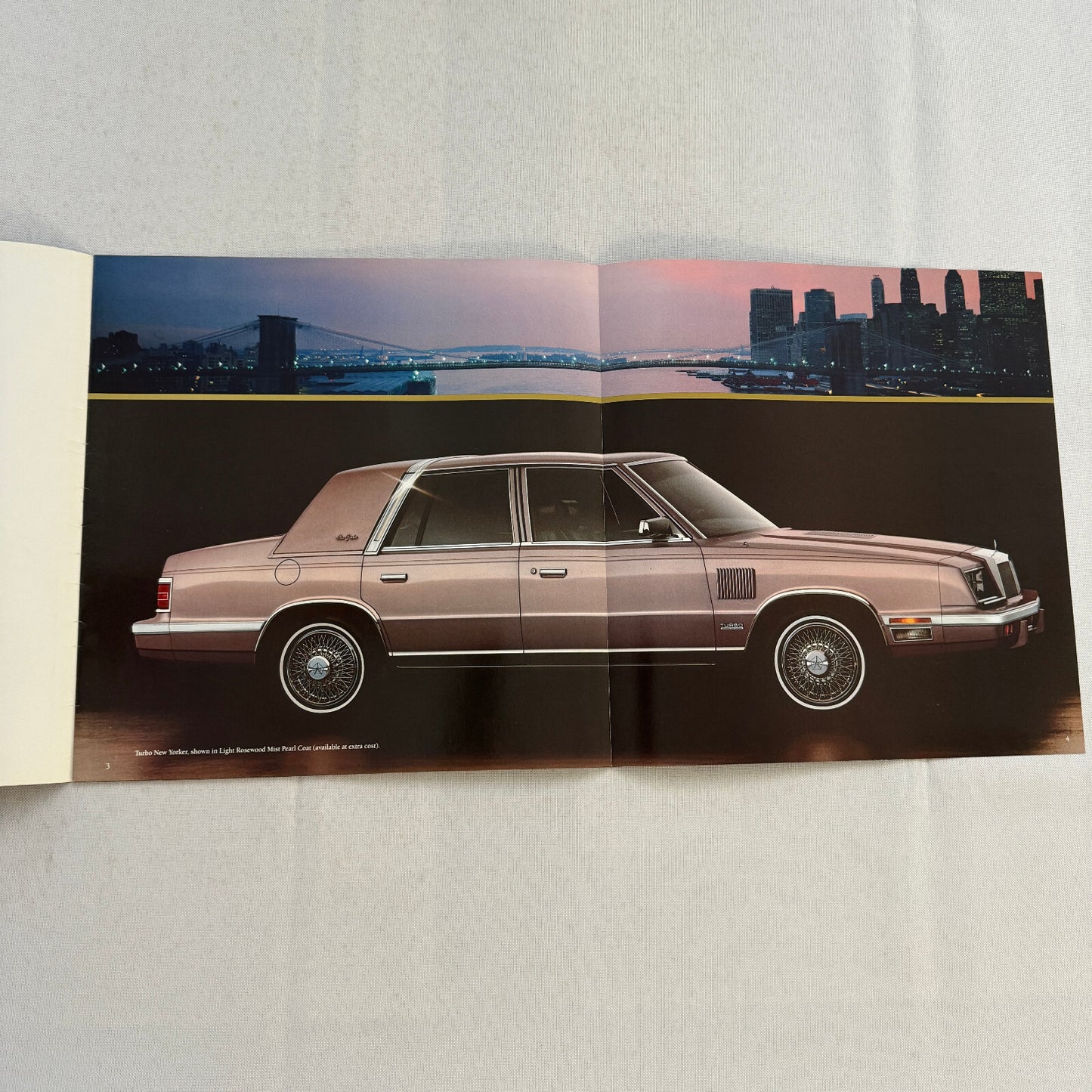 1986 Chrysler New Yorker Car Sales Brochure Catalog Advertising