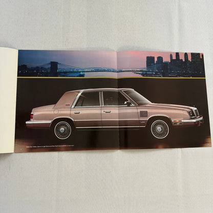 1986 Chrysler New Yorker Car Sales Brochure Catalog Advertising