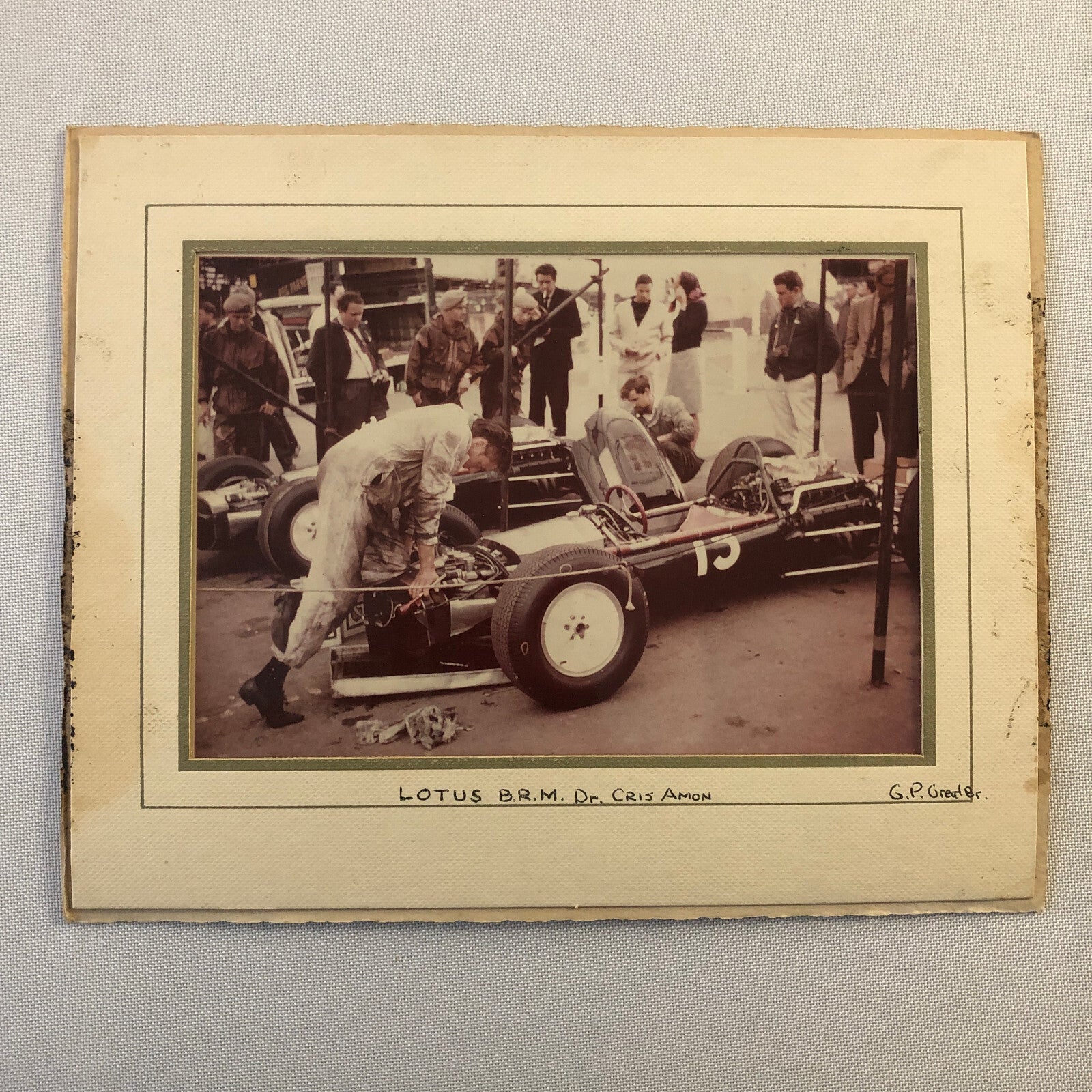 Chris Amon Lotus BRM Racing Car Vintage Photo Photograph Print