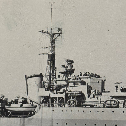Royal Canadian Navy Military Ship Photo Photograph Vintage Destroyer Haida