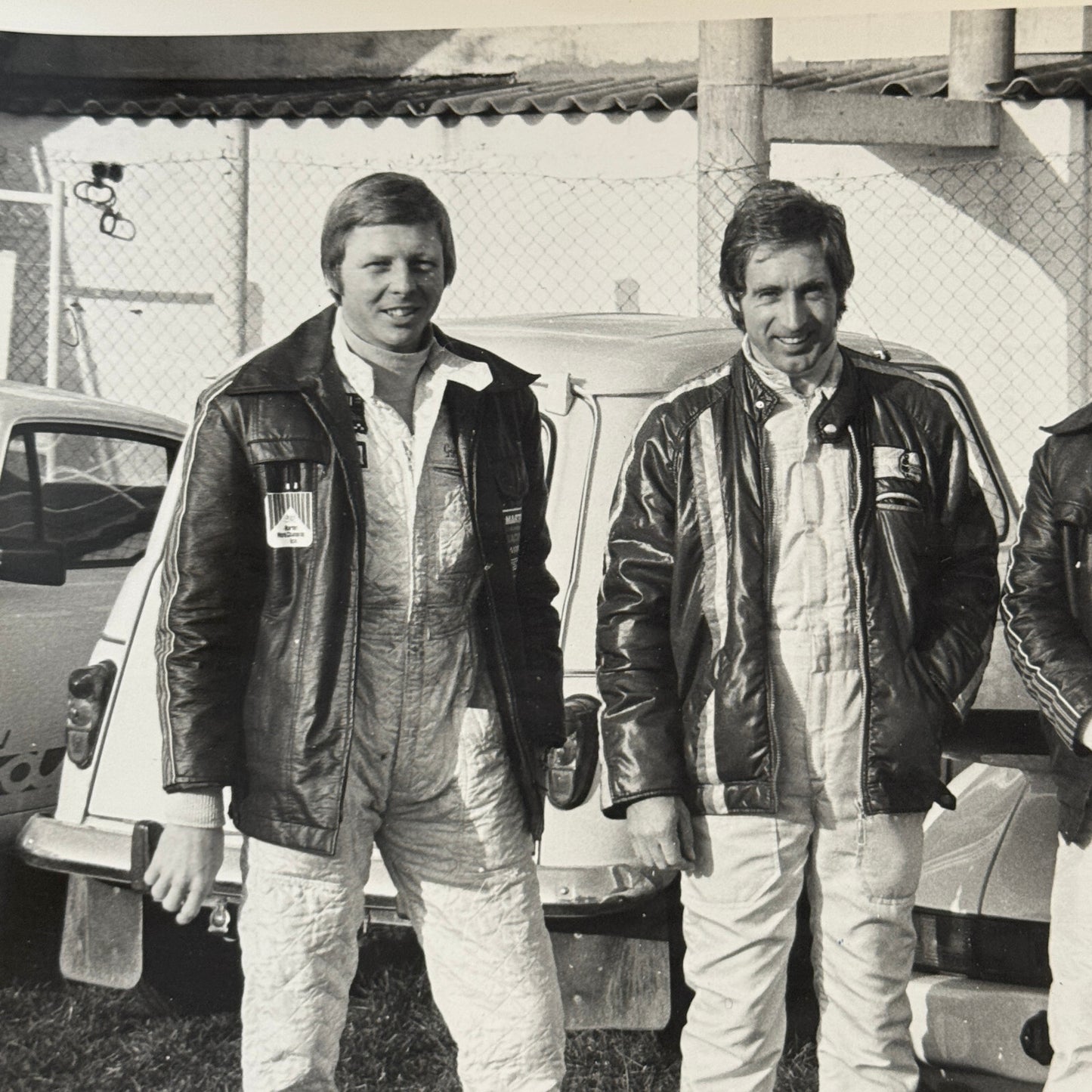 Porsche Martini Racing Team Photo Photograph Herbert Muller Gijs Van Lennep +